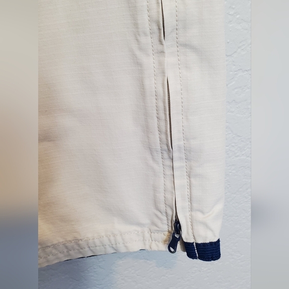 💚5/$25 Express Cream Chino Fit Crop Cotton Casual Pants With Pockets Size 7/8 - Picture 4 of 8